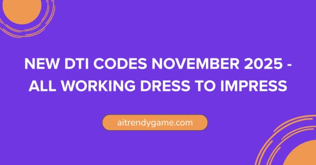 New DTI Codes November 2025 – All Working Dress to Impress